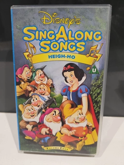 WALT DISNEY RARE Sing Along Songs Heigh Ho VHS Collectable 4 99 walt-disney-rare-sing-along-songs-heigh-ho-vhs-collectable-4-99