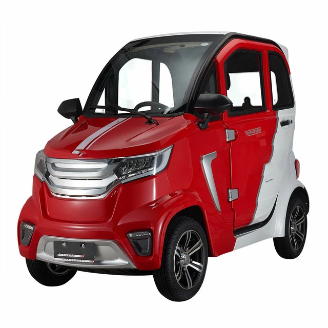 STORMBORN X8 ELEKTRO- Kabinenfahrzeug 25 km/h - Mopedauto - rot/weiß £ ...