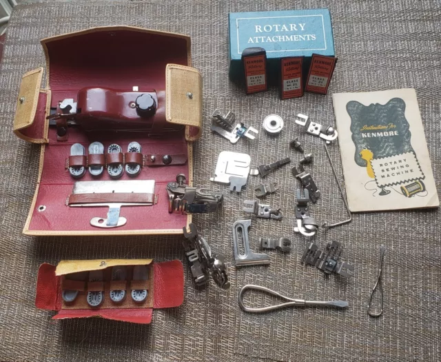 Vtg Sears Kenmore Sewing Machine Cams Parts Needles Magnets