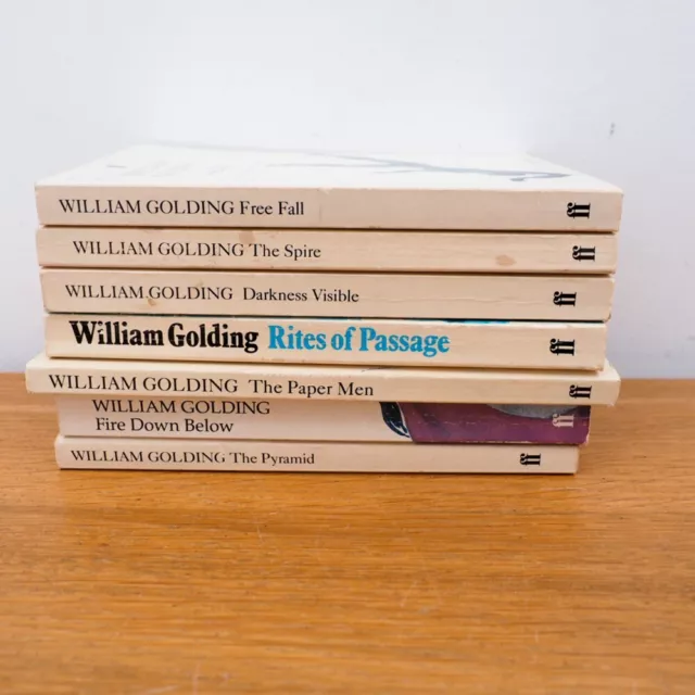 William Golding 7 Book Bundle - Fire Down Below Darkness Visible Close Quarters