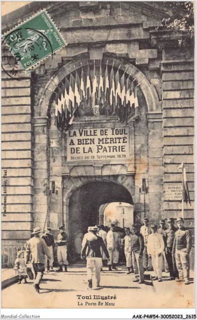 AAKP4-54-0333 - TOUL illustré - la porte du Metz
