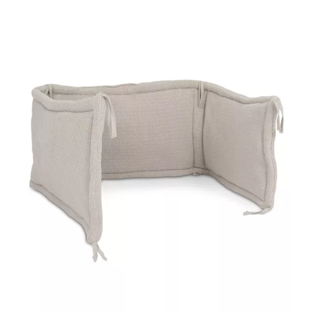 Jollein Nestchen Bettnestchen für Kinderbett 35x180 cm Bliss knit nougat TOP