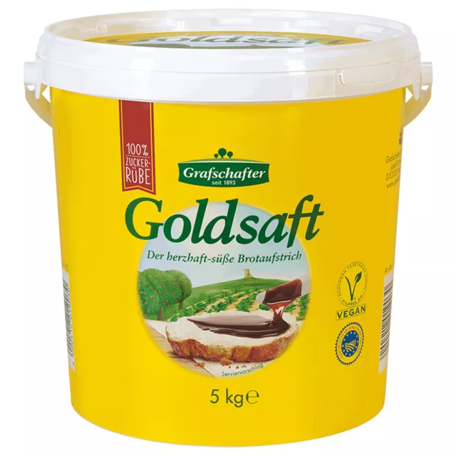 Grafschafter Goldsaft aus Zuckerrüben süßer Brotaufstrich 5000g