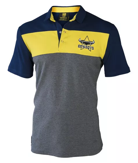 North Queensland Cowboys NRL Classic Winter Knitted Polo Shirt Size SMALL! W7