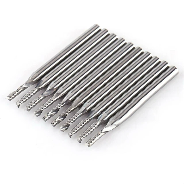 Spirale Embout Carbure Moulin de Fin Coupeur Shanks Fraisage Perceuse Nez Plat