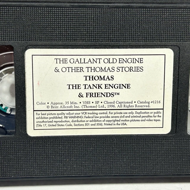 THOMAS THE TANK Engine Friends Gallant Old Engine VHS Video Tape Only ...
