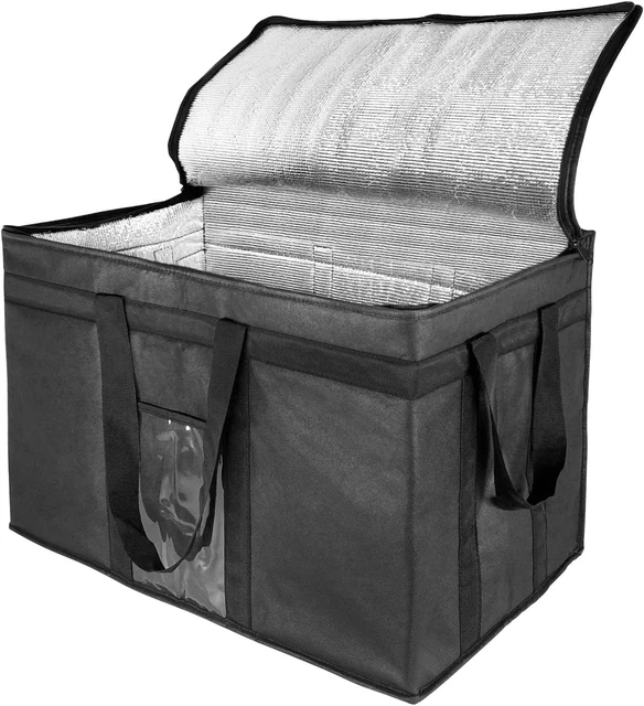 Xxl-Larger Insulated Cooler Bags with Zipper Closure,Reusable Grocery Shopping B