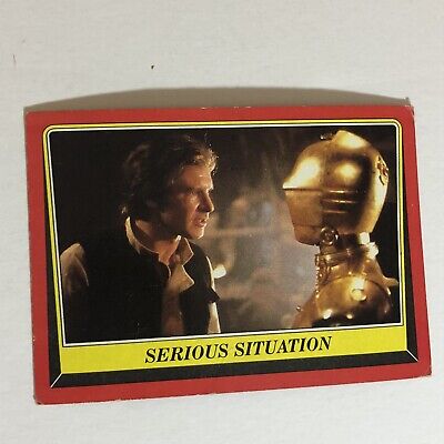 Return of the Jedi trading card Star Wars Vintage #93 Han Solo Harrison Ford