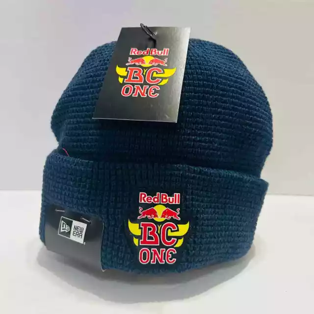 Red Bull BC One New Era Slide Beanie Adult One Size Navy Blue Winter Sports