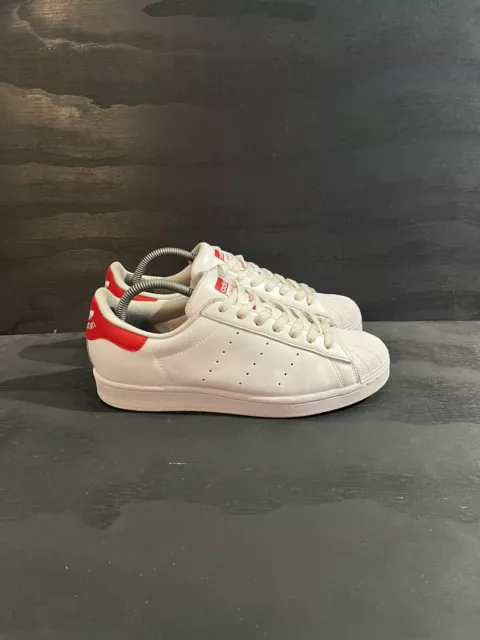 Adidas 2019 Superstar vs Stan Smith Mens Size 8.5 White & Red Shoes FX3904