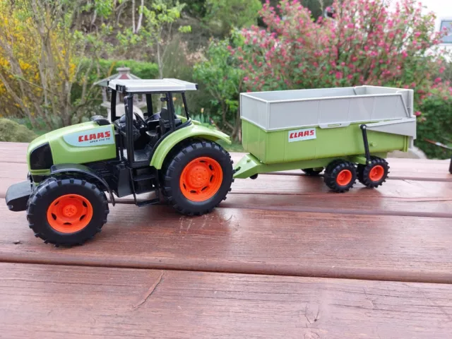 Dickie Traktor mit Anhänger Go Real / Farm CLAAS Ares Set 203739000 Bulldog