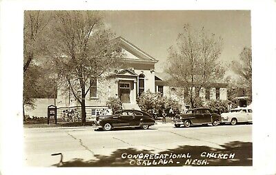 Congregational Church, Ogallala, Nebraska, Rppc, Vintage Postcard