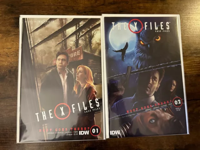Full Set X-Files Case Files Hoot Goes There #1 2 IDW Publishing (2018) 1-2