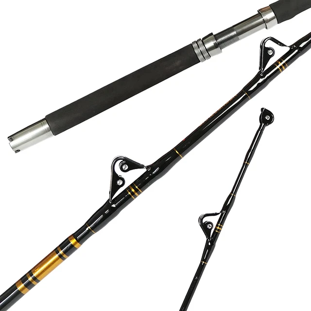 SALTWATER OFFSHORE HEAVY Trolling Rod Big Game Roller Rod 1 Piece--80 ...
