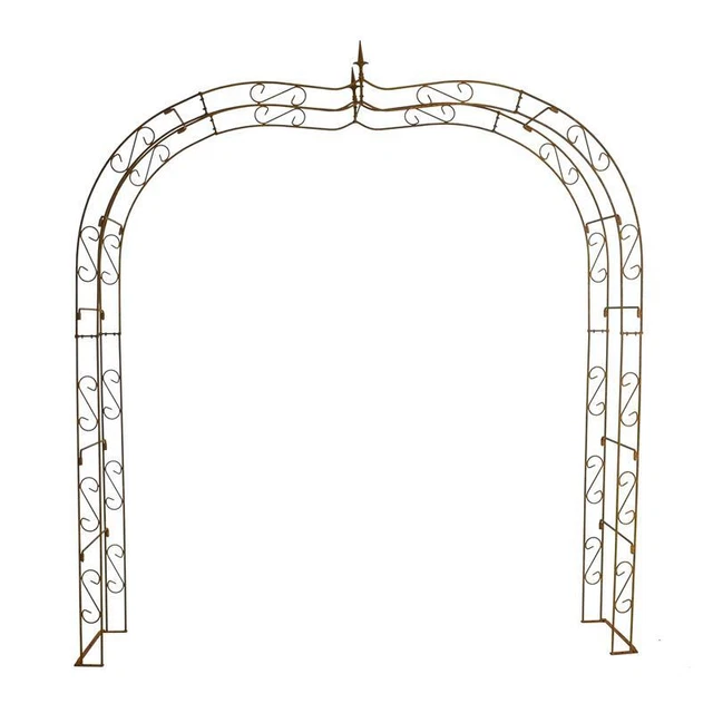 Torbogen Rosenbogen Edelrost 240 cm Rankhilfe Kletterhilfe Rosenspalier Rost