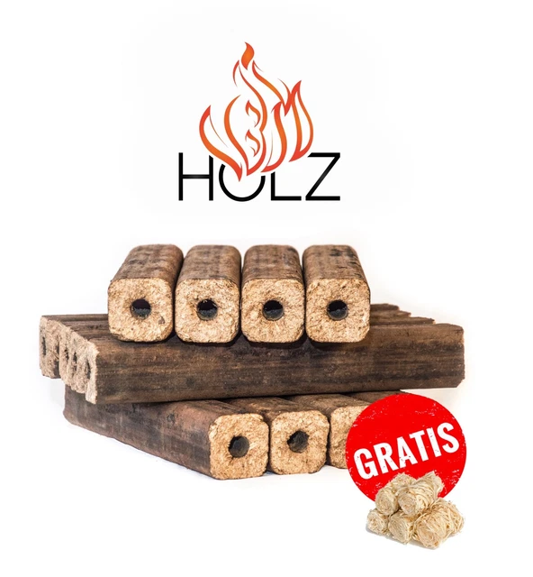 PINI Kay Eichenholzbriketts 20 Kg - Langanhaltend & Umweltfreundlich