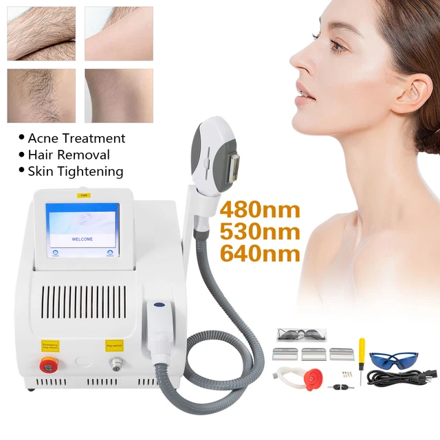 IPL Elight OPT Laser Permanent Hair Removal Machine RF Salon Skin Care Device