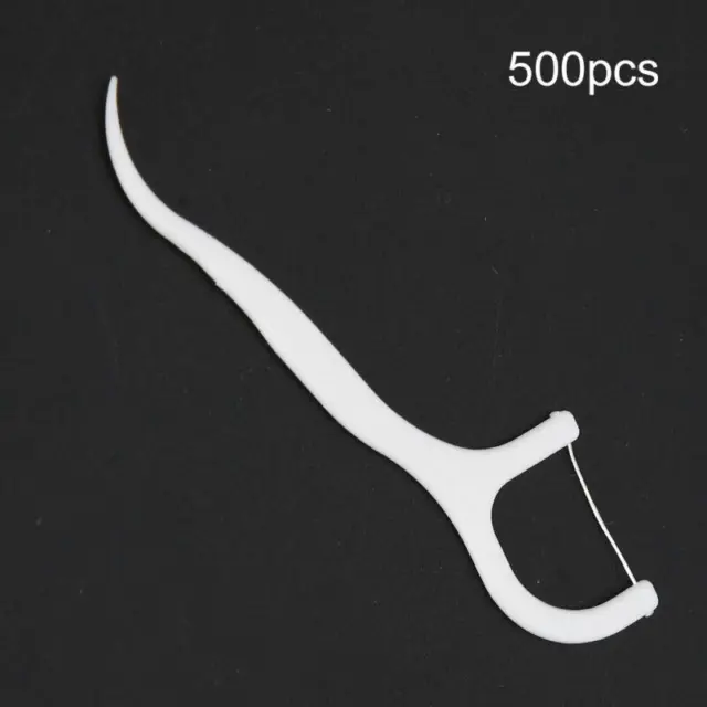 500Pcs Dental Floss Toothpick Sticks for Oral Teeth Cleaning Flossers