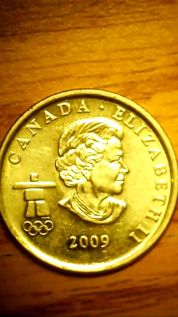 2009 Vancouver Olympic Quarter Canadian 25 Cent 25c Speed Skater FREE SHIP