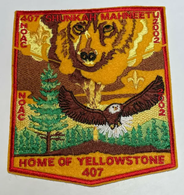2002 NOAC OA Lodge 407 Shunkah Mahneetu  2 part Set Mint Boy Scout CF5