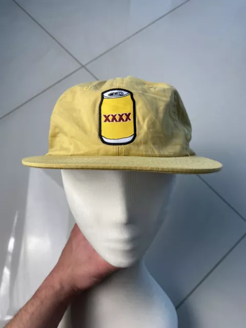 XXXX Beer Hat  Cap  Aussie Beer Yellow Adult Size Adjustable * Free Postage *
