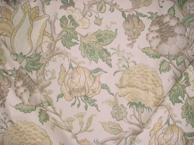 7-3/8Y Lee Jofa 2013131 Darwen Print Jacobean Linen Print Upholstery Fabric