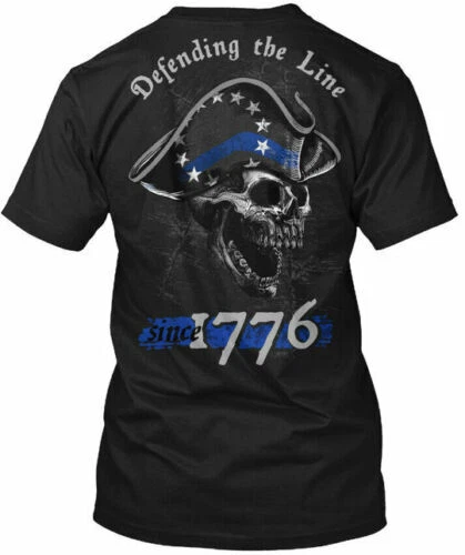 Defending The Line 1776 Remastered 1 Nation Since T-Shirt Cotton Unisex S-5XL