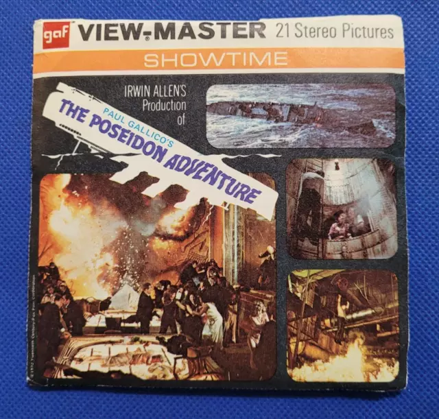 gaf B391 The Poseidon Adventure Irwin Allen Movie view-master 3 Reels Packet