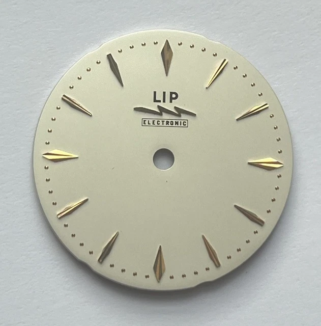 Cadran De Montre LIP Dauphine - Fond Bleu, Diamètre 29,00 Mm - Neuf Sans Étiquette