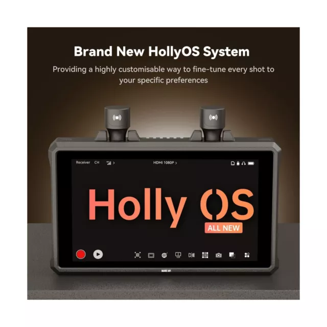 Hollyland Mars M1 Enhanced Wireless Transmitter & Receiver & Monitor, 3-in-1,... 3