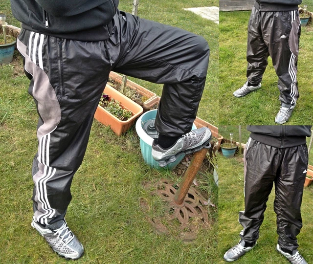 vestir Increíble Una vez más ☆—ADIDAS SHINY TRACKSUIT Pants—Bottoms—Cal Surf—Shiny—Silky—Glanz—Nylon—Wind—☆  £228.71 - PicClick UK