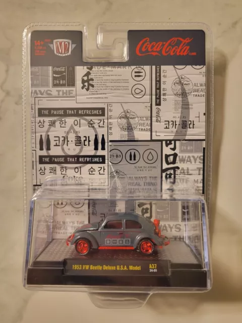 M2 Machines COCA COLA 1953 VW Beetle Deluxe U.S.A. Model CHASE 1/750