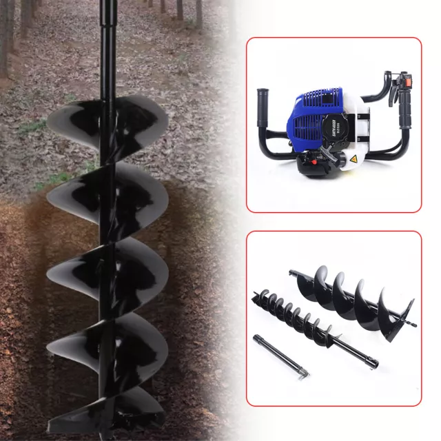 Excavator Digging Machine 2-Stroke Gas Powered Earth Auger Post Hole Digger 52CC