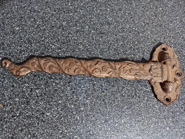 Antique Cast Iron Plant Bird Cage Hook Lamp Hanger Wall Mounted Victorian 10”