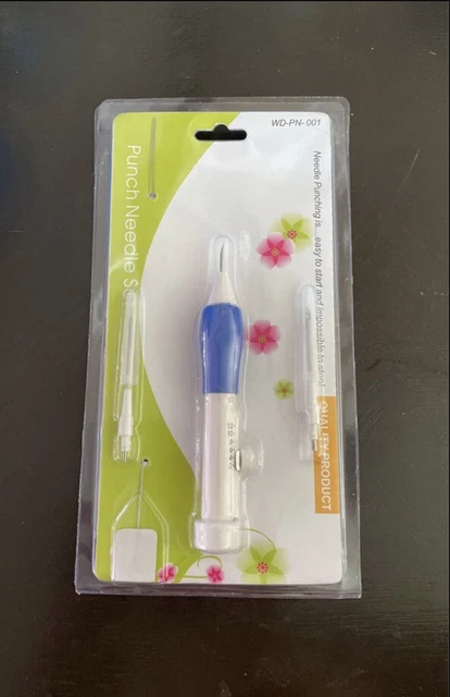 DIY MAGIC EMBROIDERY Pen Set Punch Needle Stitching Knitting Sewing ...
