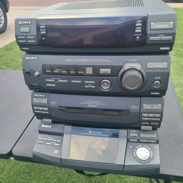 ASIS/REPAIRSONY HIFI System 5 CDDual Tape DecksAM