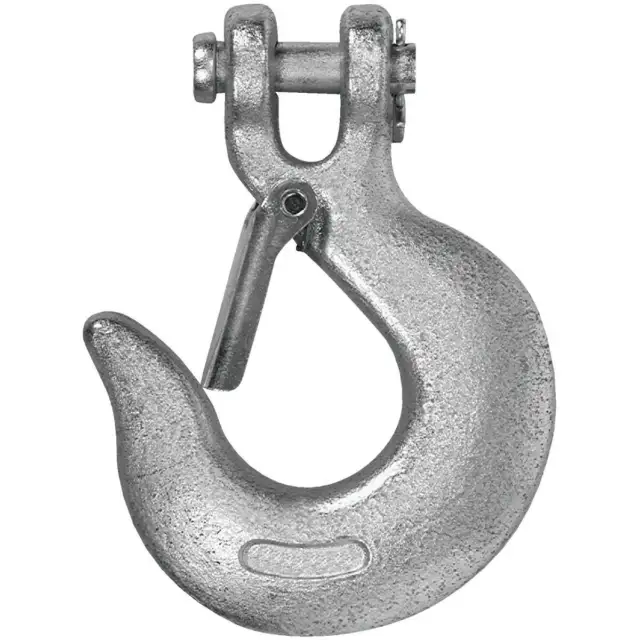 Campbell 3/8 In. Grade 43 Clevis Slip Hook With Latch T9700624 Campbell T9700624