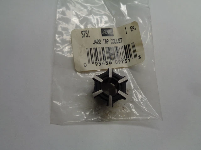 JACOBS J422 Rubberflex Tap Collet .253"-.383" For 9751 Tapping Head 1/4"-1/2"