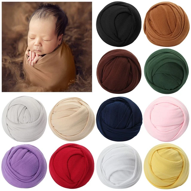 Cotton Shoot Backdrop Blanket Swaddling Baby Photo Wrap Photography Props