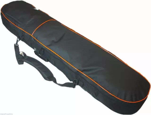 SNOWBOARD BAG RUCKSACK BACKPACK CARRY CASE LUGGAGE 165cm - Black/Orange