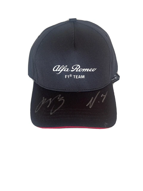 2 Cappellini Autografato  Valtteri Bottas e da Zhou Guanyu F1 Monaco