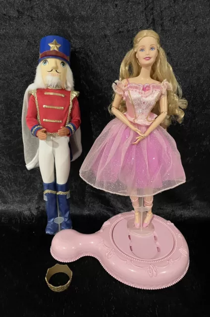 2001 Barbie The Nutcracker Sugarplum Princess Clara Marzipan And Candy Sleigh 2