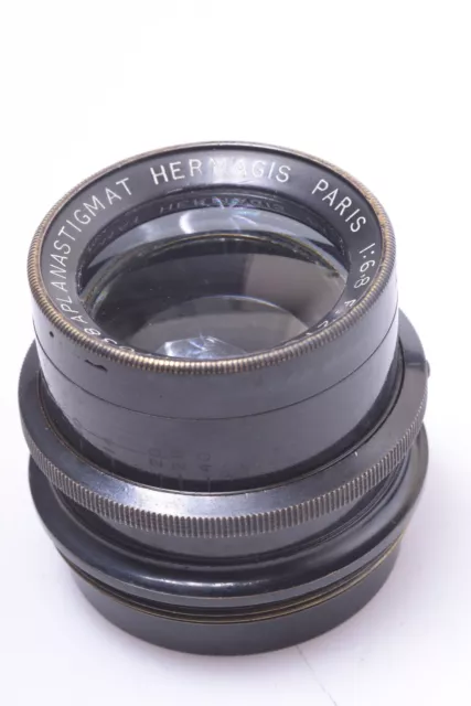✅ Hermagis 210Mm 6.8 Aplanastigmat Brass Lens 4X5”, 10X12Cm Camera