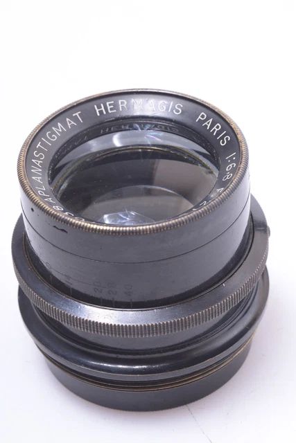 ✅ Hermagis 210Mm 6.8 Aplanastigmat Brass Lens 4X5”, 10X12Cm Camera ✅ Hermagis 210Mm 6.8 Aplanastigmat Brass Lens 4X5”, 10X12Cm Camera