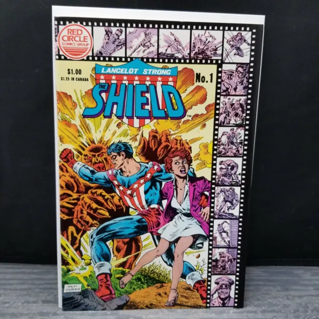 Lancelot Strong: The Shield #1 Red Circle 1983 Vintage