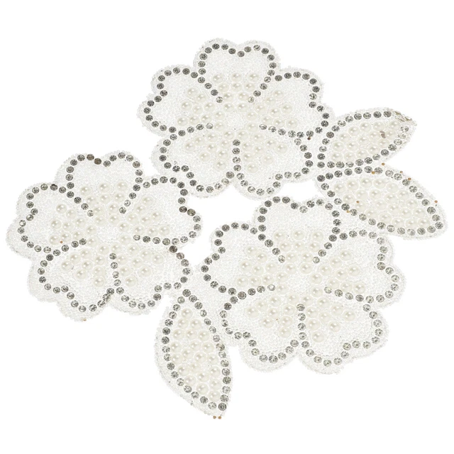 Hot Picture Film Adhesive Flower Appliques DIY Patch Decor Resin Floral Patches