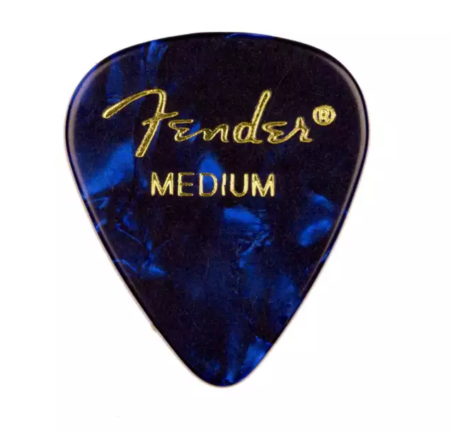 Genuine Fender® 351 Premium Picks, 12 pack, Blue Moto Medium 198-0351-802