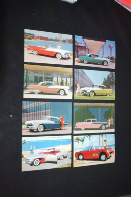 1953 Pontiac Promo Promotion Post Cards Set MINT Bonneville Strato Chief Concept