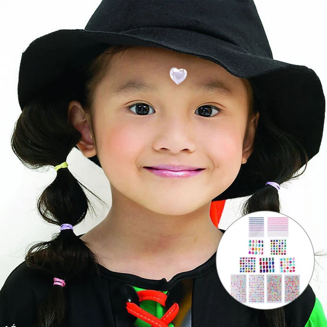 11 hojas pegatinas de cristal acrílico pegatinas de estrás para niños calcomanías de uñas niños