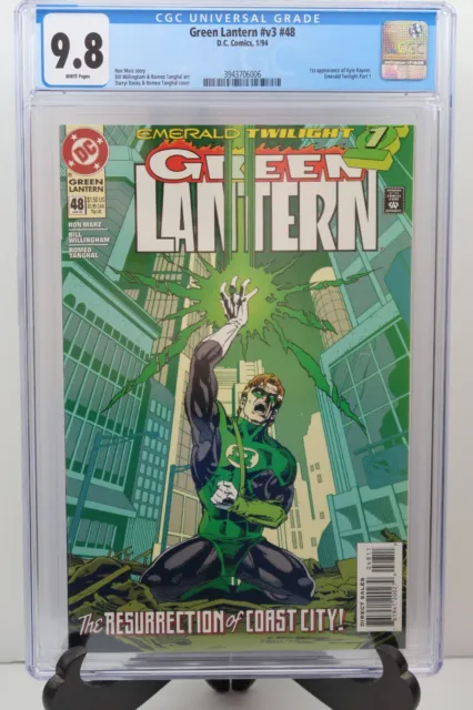 Green Lantern #48 CGC 9.8 1st Appearance of Kyle Rayner 1994 DC Comics